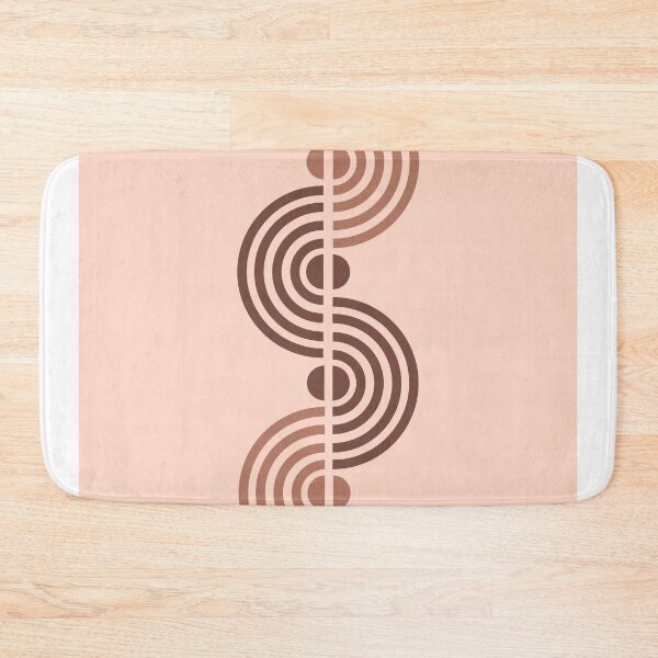 Item preview, Minimal Geometric Half Circles Print - Mid Century Modern - Scandinavian Decor - Brown - Semi Circle designed and sold by Studio Grafiikka.