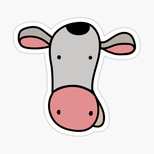 Embrace the Cuteness of Jenny the Cow Merchandise Sticker