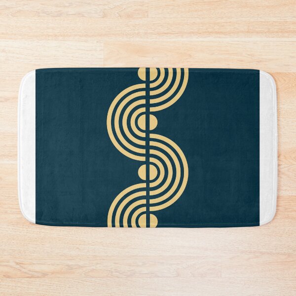 Item preview, Minimal Geometric Half Circles Print - Mid Century Modern - Scandinavian Decor - Navy - Semi Circle designed and sold by Studio Grafiikka.