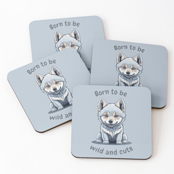 Item preview, Born to be Wild and Cute designed and sold by ArcticWolf-Art.
