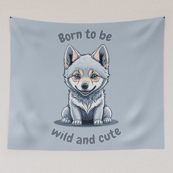 Item preview, Born to be Wild and Cute designed and sold by ArcticWolf-Art.