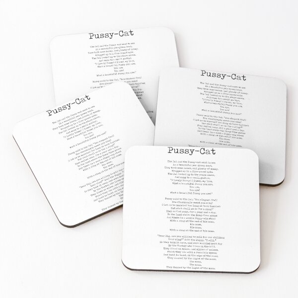 Item preview, The Owl And The Pussy-Cat - Edward Lear Poem - Literature - Typewriter Print 1 designed and sold by Studio Grafiikka.