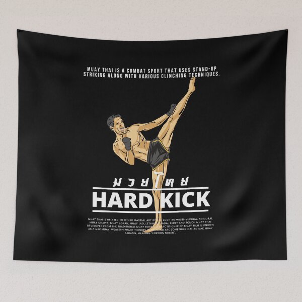 Item preview, Muay Thai : Hard Kick designed and sold by Bee Happy Creative™.