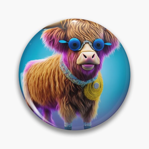 Item preview, Funny Disco Highland Cattle designed and sold by Tamas Das.