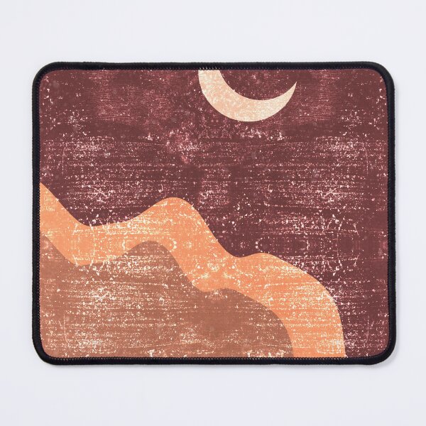 Item preview, Minimal Crescent Moon Cloud - Modern, Contemporary Abstract Print - Zen, Contemplative - Brown designed and sold by Studio Grafiikka.