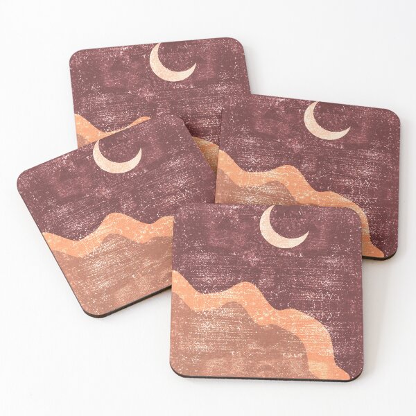 Item preview, Minimal Crescent Moon Cloud - Modern, Contemporary Abstract Print - Zen, Contemplative - Brown designed and sold by Studio Grafiikka.