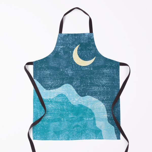 Item preview, Minimal Crescent Moon Cloud - Modern, Contemporary Abstract Print - Zen, Contemplative - Blue designed and sold by Studio Grafiikka.