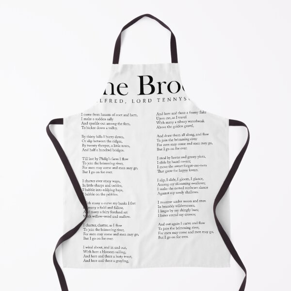 Item preview, The Brook - Alfred, Lord Tennyson Poem - Literature - Typography Print 1 designed and sold by Studio Grafiikka.