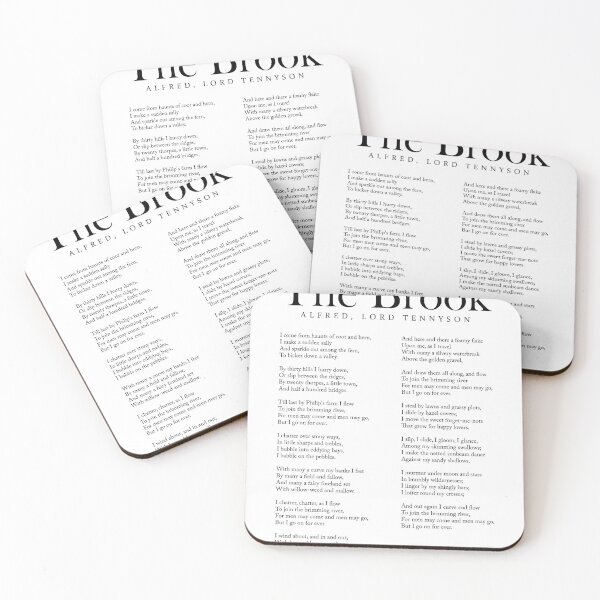 Item preview, The Brook - Alfred, Lord Tennyson Poem - Literature - Typography Print 1 designed and sold by Studio Grafiikka.
