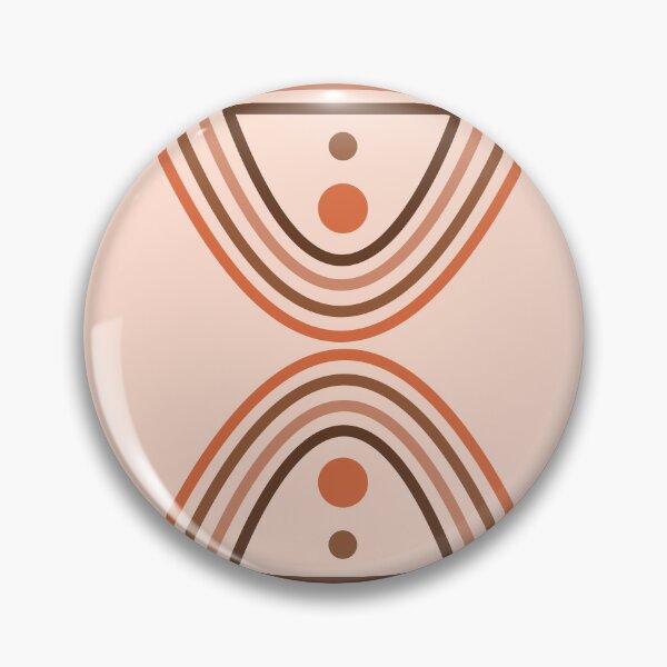 Item preview, Mid Century Modern - Minimal Geometric Abstract 01 - Parabolic Arches - Brown - Scandinavian designed and sold by Studio Grafiikka.