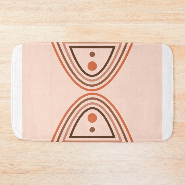 Item preview, Mid Century Modern - Minimal Geometric Abstract 01 - Parabolic Arches - Brown - Scandinavian designed and sold by Studio Grafiikka.