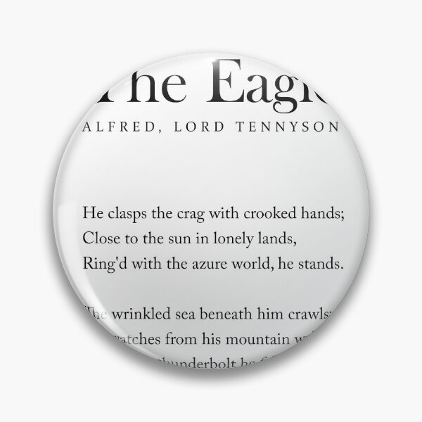 Item preview, The Eagle - Alfred, Lord Tennyson Poem - Literature - Typography Print 1 designed and sold by Studio Grafiikka.