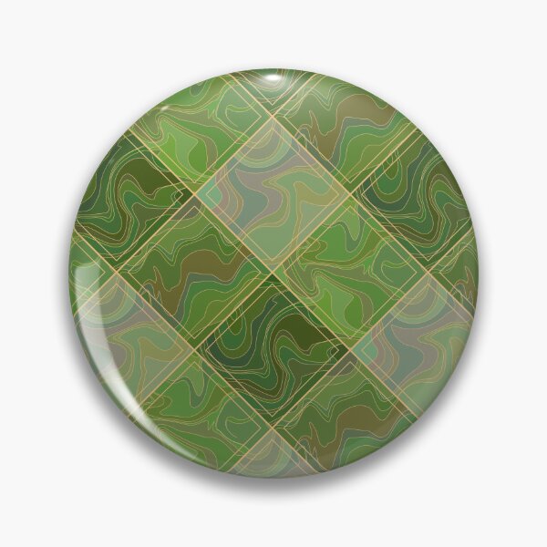 Item preview, Abstract gold, green and gray gradient checkered wavy marble stone pattern designed and sold by Osting.