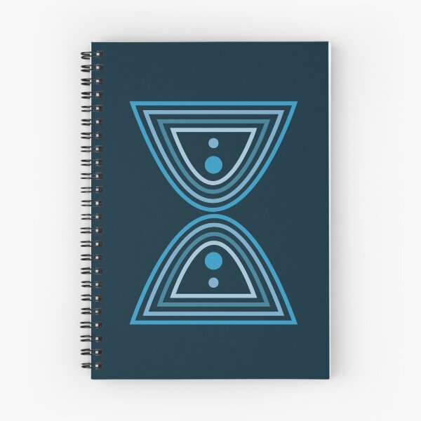 Item preview, Mid Century Modern - Minimal Geometric Abstract 02 - Parabolic Arches - Blue - Scandinavian designed and sold by Studio Grafiikka.
