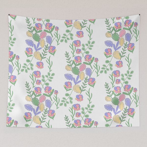 Item preview, Sun and Fun - Pastel Vine Leaves Floral Pattern designed and sold by Mehwish.