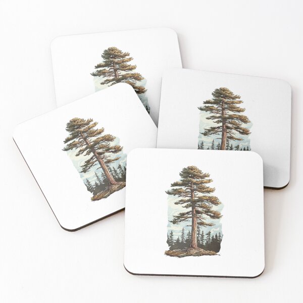 Item preview, Lone Pine Tree - Vintage Travel Illustration / Painting designed and sold by RobertConklin.