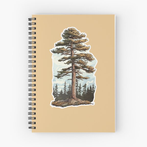 Item preview, Lone Pine Tree - Vintage Travel Illustration / Painting designed and sold by RobertConklin.