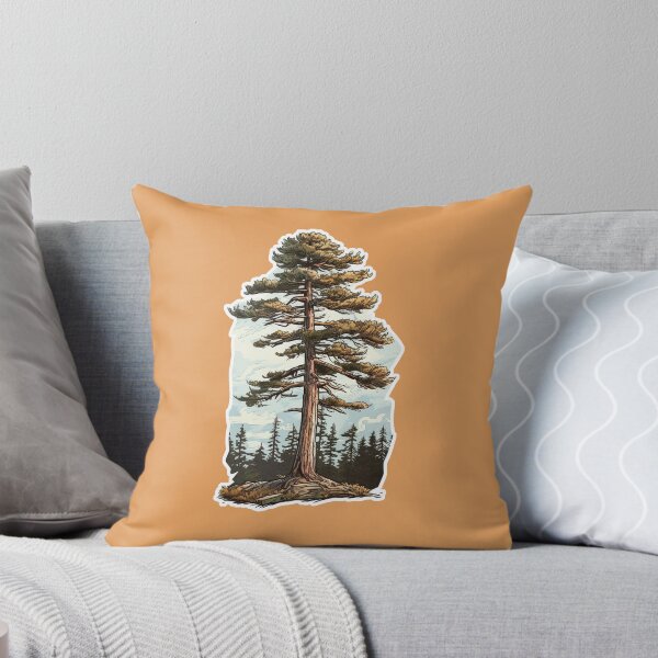 Item preview, Lone Pine Tree - Vintage Travel Illustration / Painting designed and sold by RobertConklin.