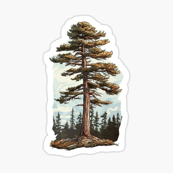 Old Pine Tree Sticker