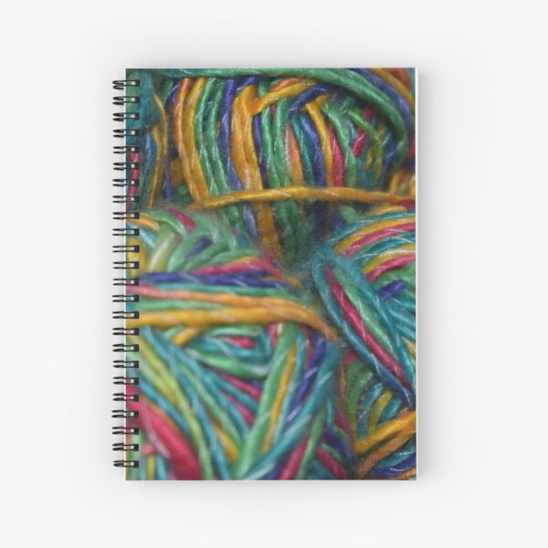 Bundle of Rainbow Yarn Spiral Notebook