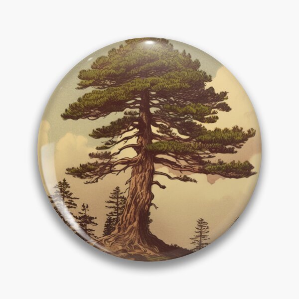 Item preview, Lone Pine Tree - Vintage Travel Card designed and sold by RobertConklin.