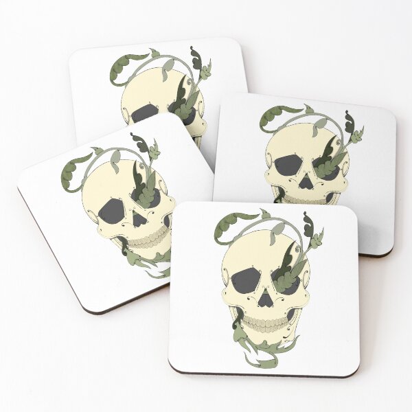 Item preview, Victorian vine Skull designed and sold by Rotten Core Art.