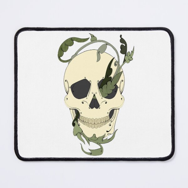 Item preview, Victorian vine Skull designed and sold by Rotten Core Art.