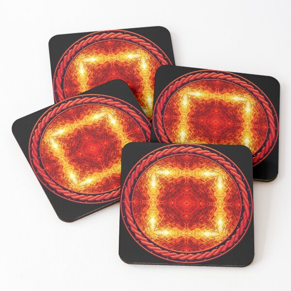Item preview, Kaleidoscope Ominous Red in Celtic Circle Frame 1 designed and sold by Swabcraft.