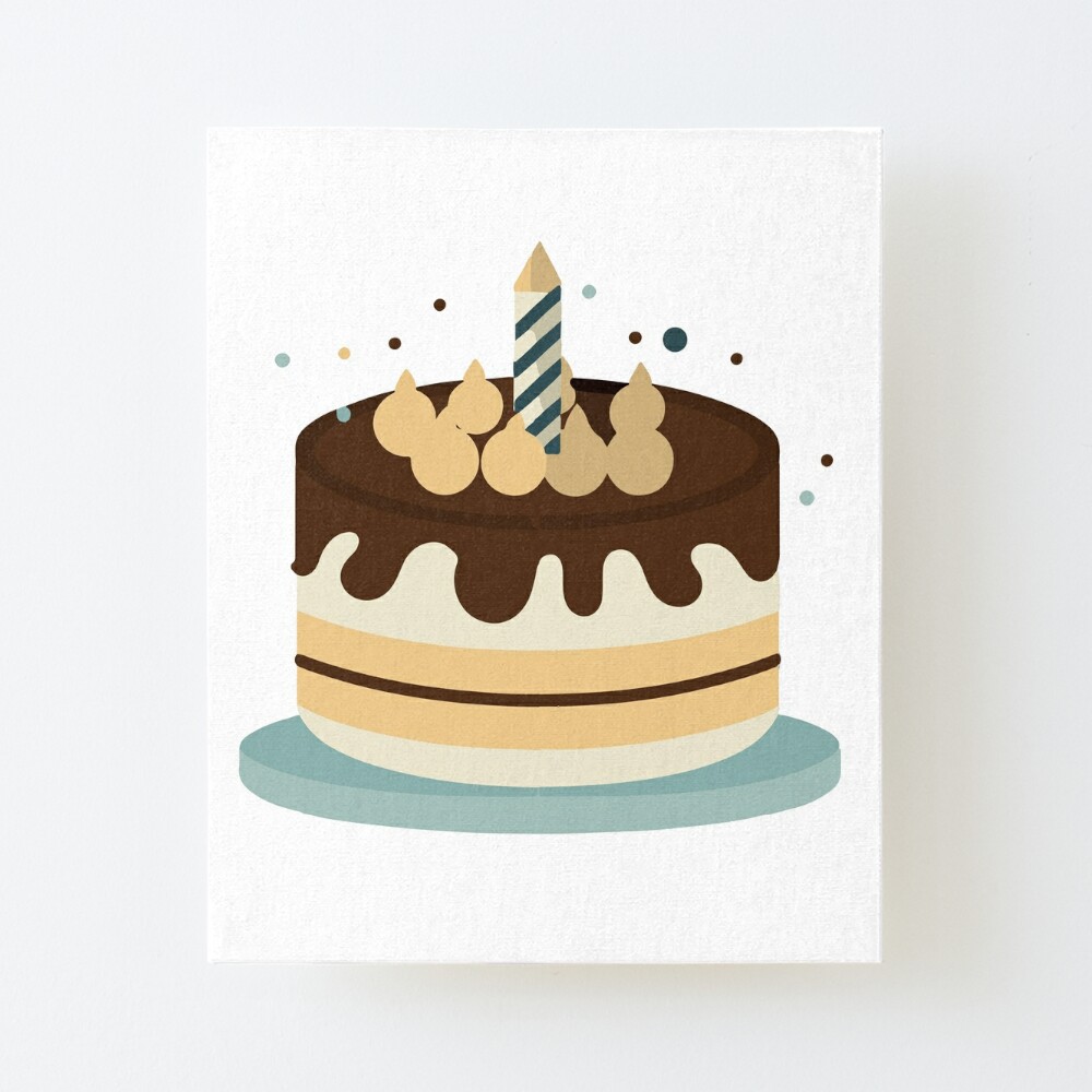 Birthday cake cartoon or stamp, doodle outline set. Birthday delicious  dessert, party surprise holiday celebrate. Kids design for fabric, textile,  stencil stain print. Invitation tasty icon vector Stock Vector Image & Art -