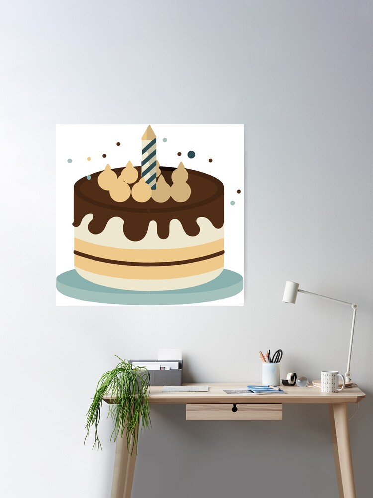 Cake Wall Art Print 'Cupcake' – WE LOVE PRINTS