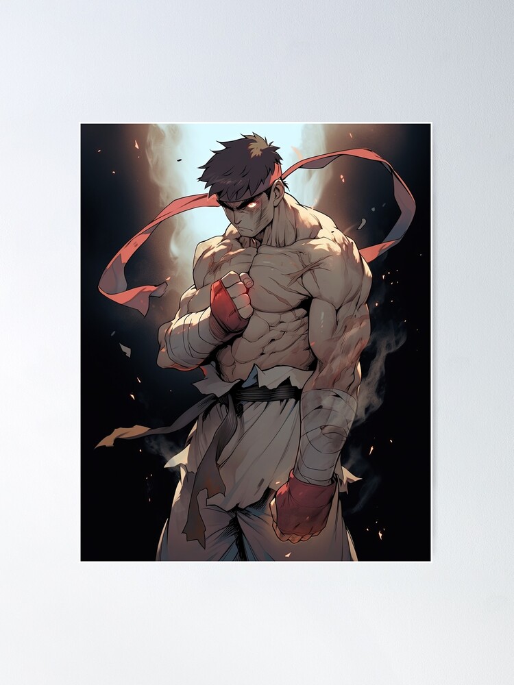 Street Fighter Evil Ryu Video Game Art Wall Indoor Room Poster - POSTER  20x30