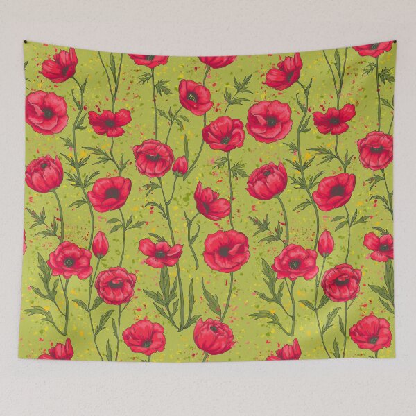 Item preview, Red Poppies designed and sold by SugarPineDesign.