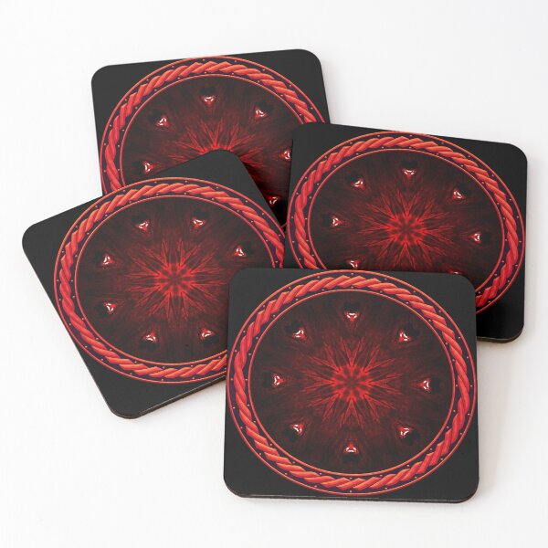 Item preview, Kaleidoscope Ominous Red in Celtic Circle Frame 7 designed and sold by Swabcraft.