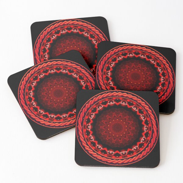 Item preview, Kaleidoscope Ominous Red in Celtic Circle Frame 9 designed and sold by Swabcraft.