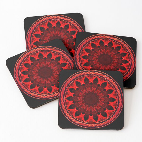 Item preview, Kaleidoscope Ominous Red in Celtic Circle Frame 10 designed and sold by Swabcraft.