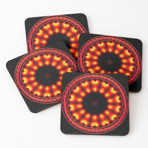 Item preview, Kaleidoscope Ominous Red in Celtic Circle Frame 14 designed and sold by Swabcraft.