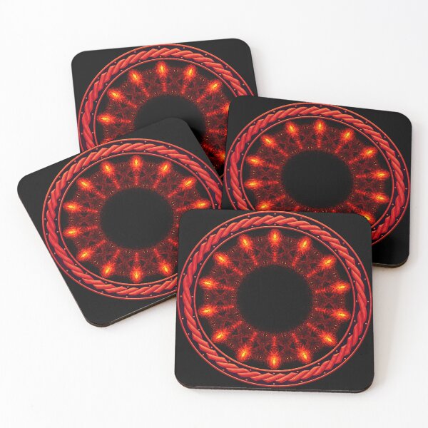 Item preview, Kaleidoscope Ominous Red in Celtic Circle Frame 15 designed and sold by Swabcraft.