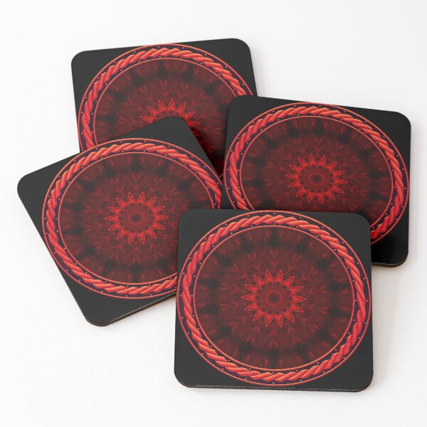 Item preview, Kaleidoscope Ominous Red in Celtic Circle Frame 16 designed and sold by Swabcraft.
