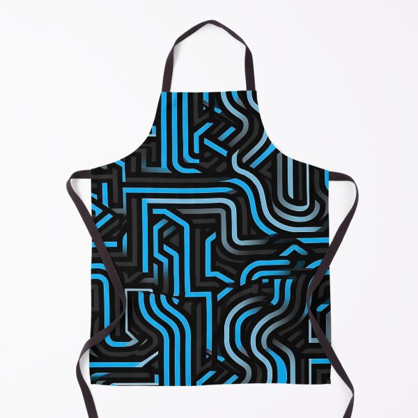 Item preview, Abstract Cerulean Lines – Seamless designed and sold by GalacticLabs.