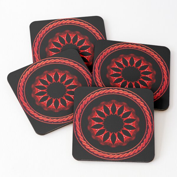 Artikelvorschau, Kaleidoscope Ominous Red in Celtic Circle Frame 18 entworfen und verkauft von Swabcraft.