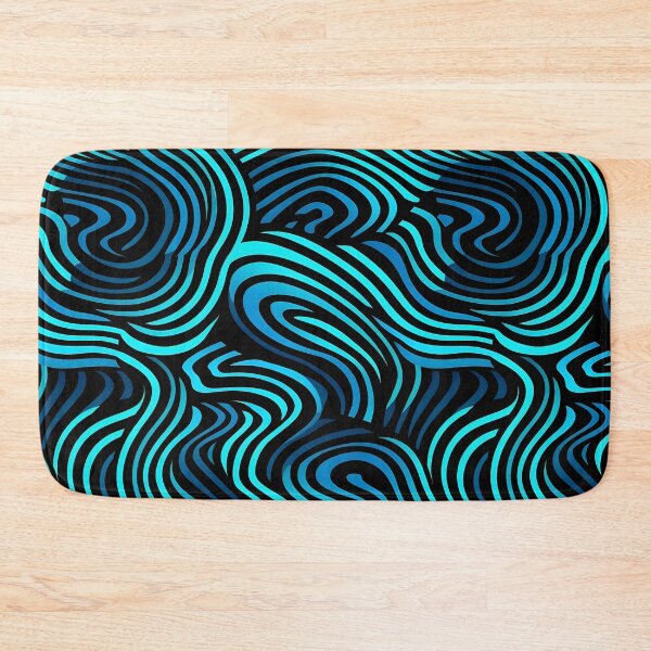 Item preview, Abstract Teal & Blue Swirls – Seamless designed and sold by GalacticLabs.