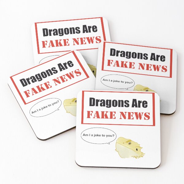 Item preview, Dragons are Fake News designed and sold by Bits and Bobs.