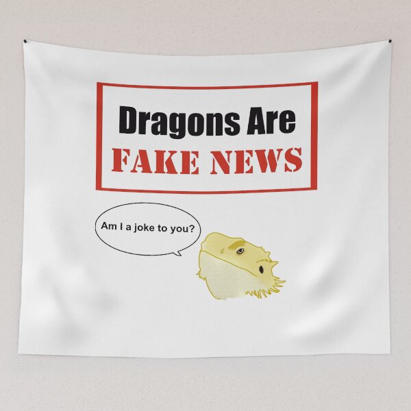 Item preview, Dragons are Fake News designed and sold by Bits and Bobs.