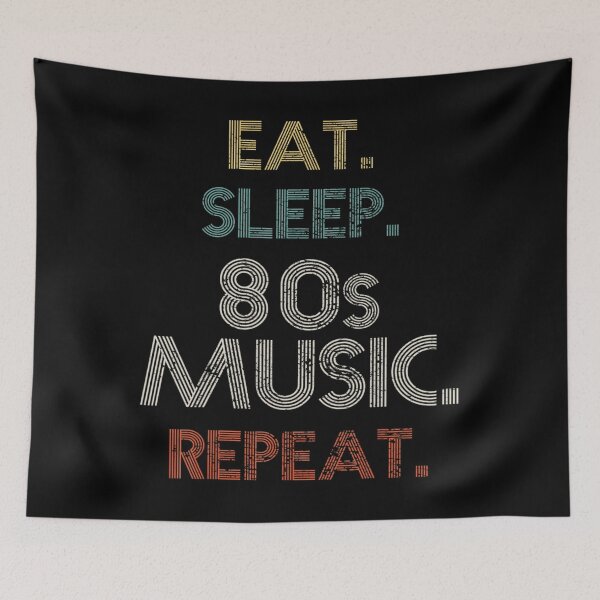 Item preview, Classical Music Eat Sleep 80'S Music Repeat Retro Vintage designed and sold by agagag44tsag.