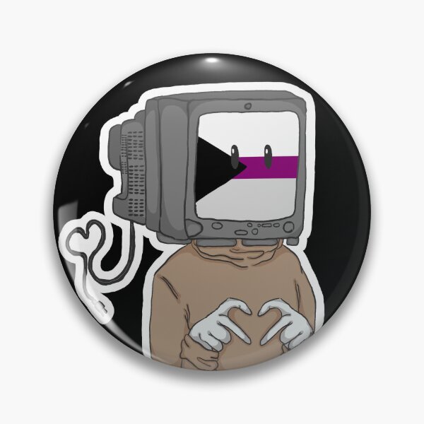 Artikelvorschau, Demisexueller Flaggen-TV-Kopf entworfen und verkauft von witchdaggergrrl.