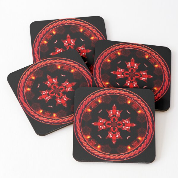 Item preview, Kaleidoscope Ominous Red in Celtic Circle Frame 22 designed and sold by Swabcraft.