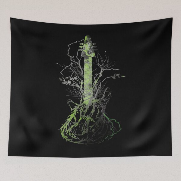 Item preview, Colorful Nature Hippie Boho Music Guitar Tree Ar designed and sold by agagag44tsag.