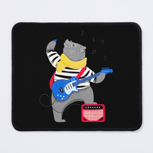 Item preview, Cool Bear Plays On Electric Guitar Music Instrument designed and sold by agagag44tsag.