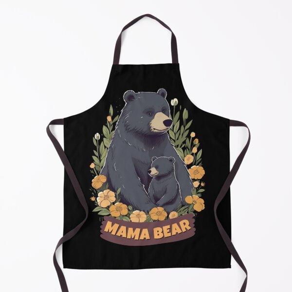Item preview, "Mama Bear" - A cute and endearing design featuring a bear silhouette with the text "Mama Bear," symbolizing a mother's protective and nurturing nature. designed and sold by Bee Happy Creative™.