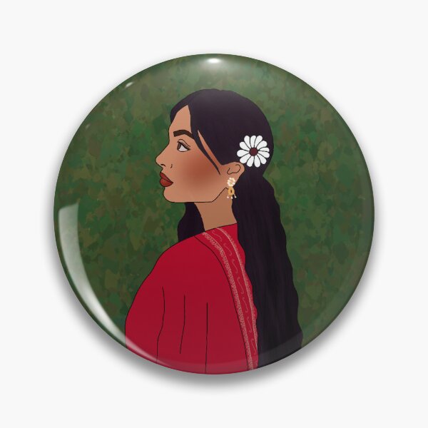 Item preview, Desi Girl Art (print) - Pink dupatta designed and sold by mahumdesigns.